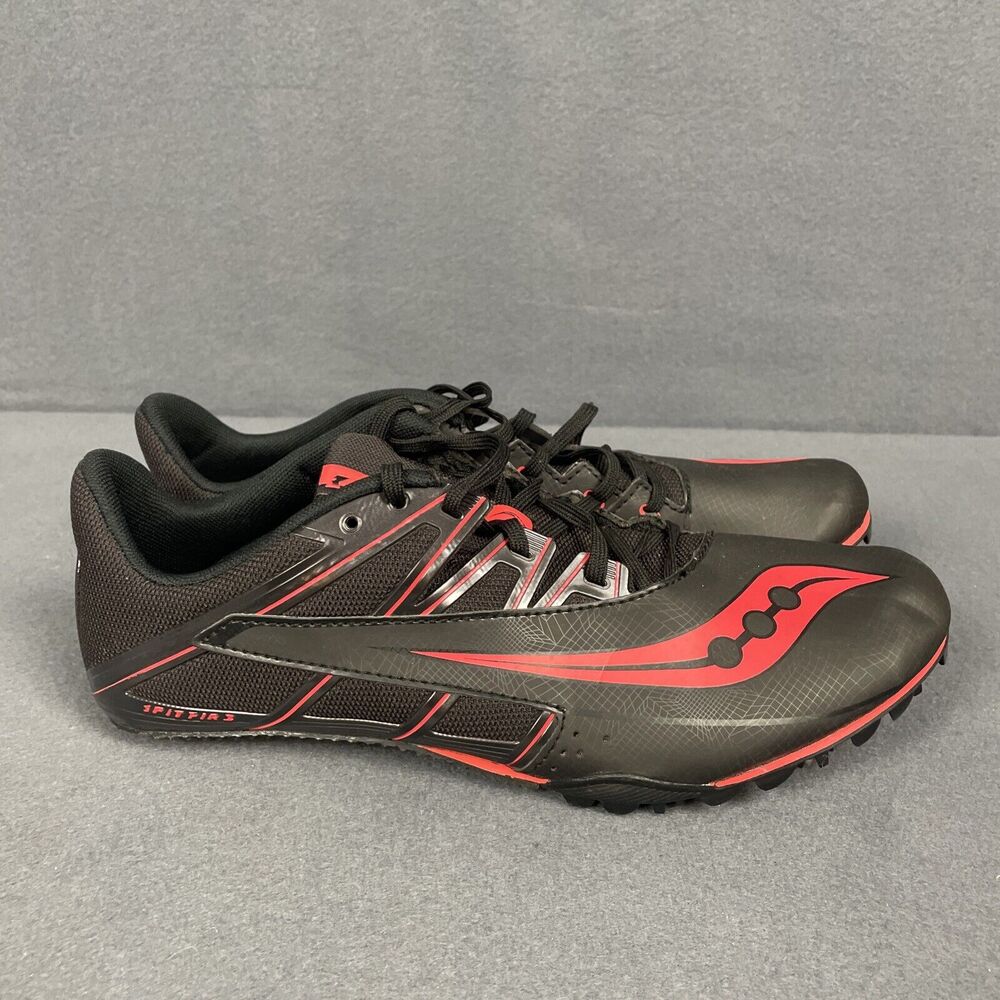 Saucony Mens Track Spike Shoes 10.5 Running Black Track Field Sprinting - Picture 7 of 14